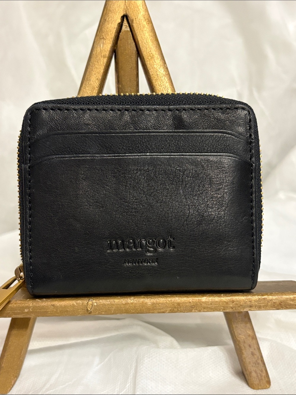 Margot Leather Zip Card Wallet